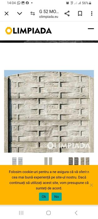 Gard din placi prefabricate de beton