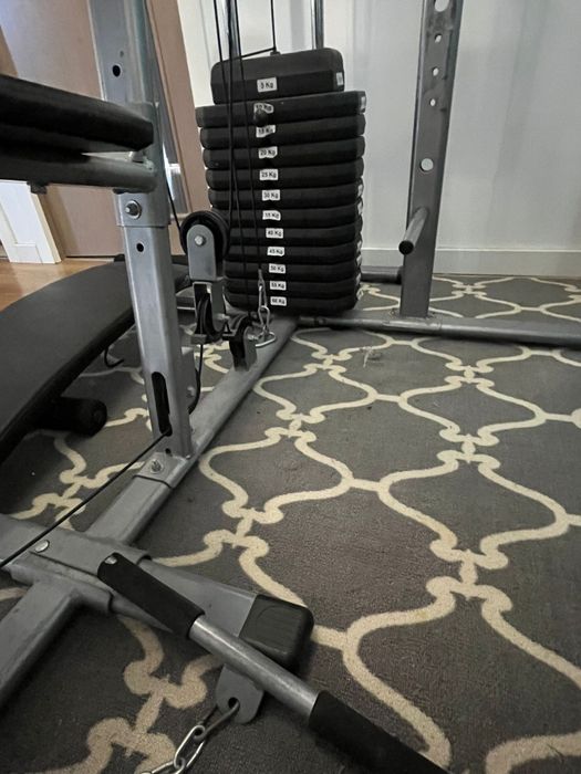 SALĂ ACASĂ – Aparat fitness multifuncțional complet, cu greutăți incluse