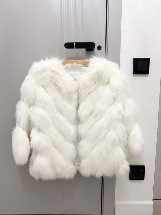 Шуба натуральный песец