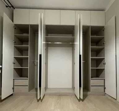 ГАРДЕРОБНЫЕ комнаты, шкафы по индивидуальным размерам ТОЧНО В СРОК.