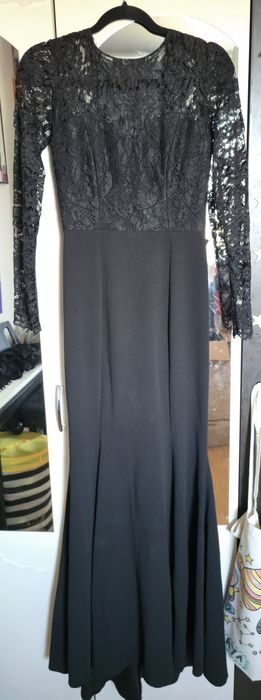 Rochie neagră tafta cu dantelă mărimea S