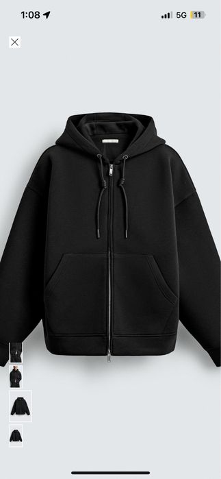 Zara boxy fit суичър(scuba)