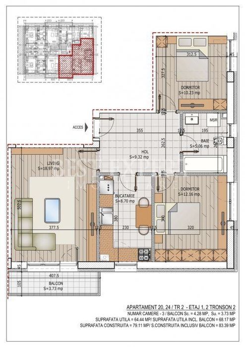 3 Camere Direct Dezvoltator Ideal Familie/Credit Ipotecar 15%