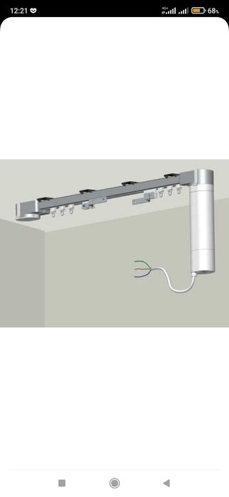 Электро-карниз с пульта управления!