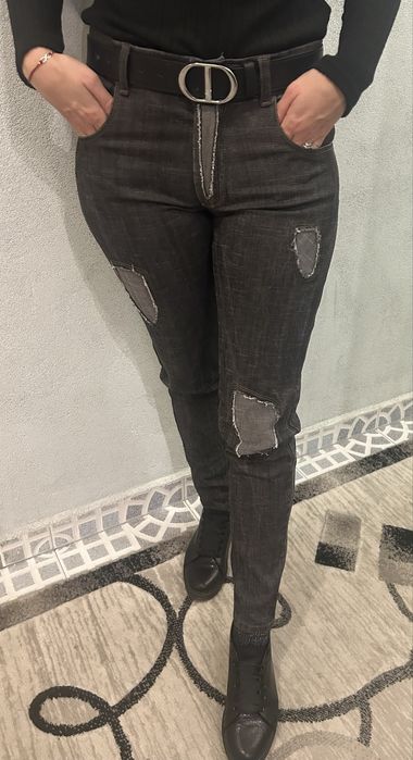 Сиви дамски дънки