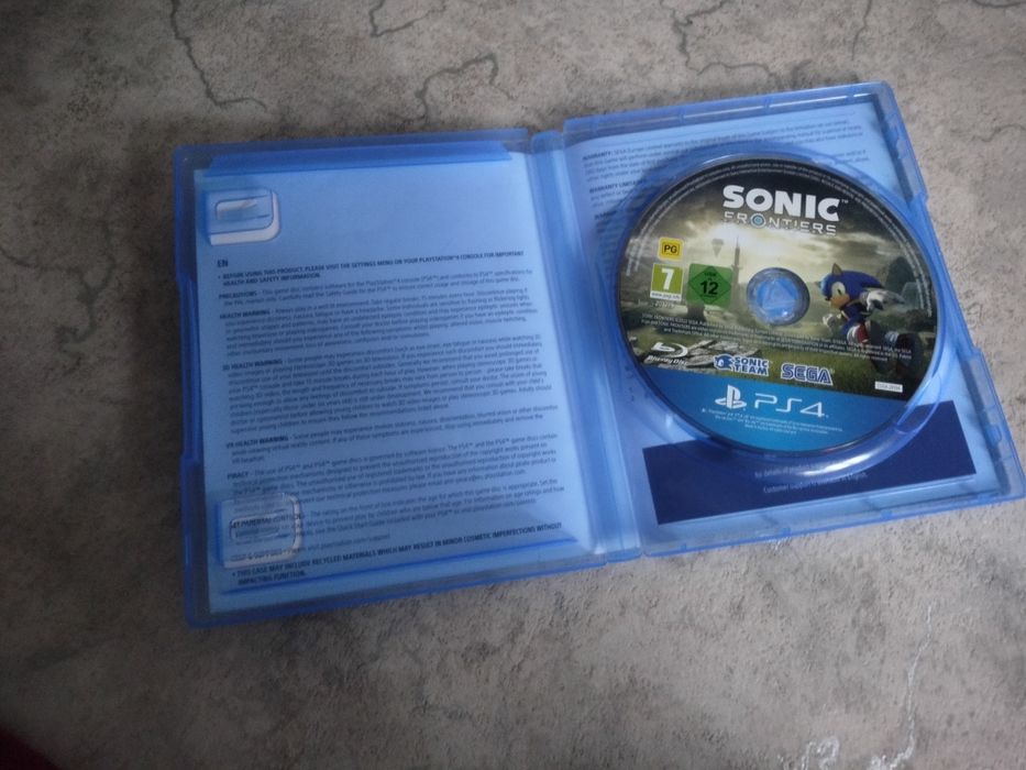 Диски PS4 Sonic Frontiers, sonic X shadow generations, Sonic Mania