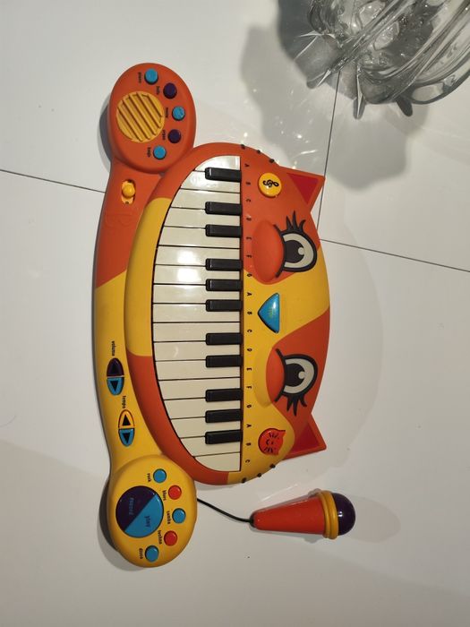 Pian cu microfon pentru copii Pisică 4xAA B-Toys