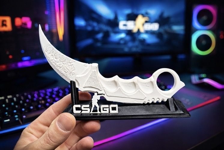 CS:GO Карамбит + стойка 3D