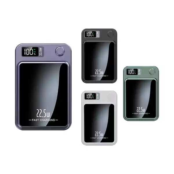Power Bank 10000mAh 22.5W – магнитна външна батерия, 4 цвята