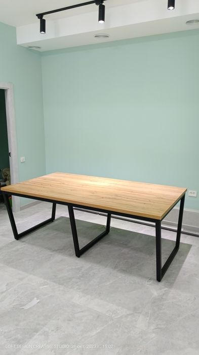 Офисная мебель стол большой переговорной 6-8-10 человек  в стиле лофт