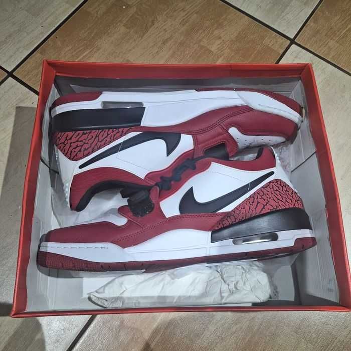 Adidasi piele nike Air Jordan Legacy 312 Low Chicago Red nr 47