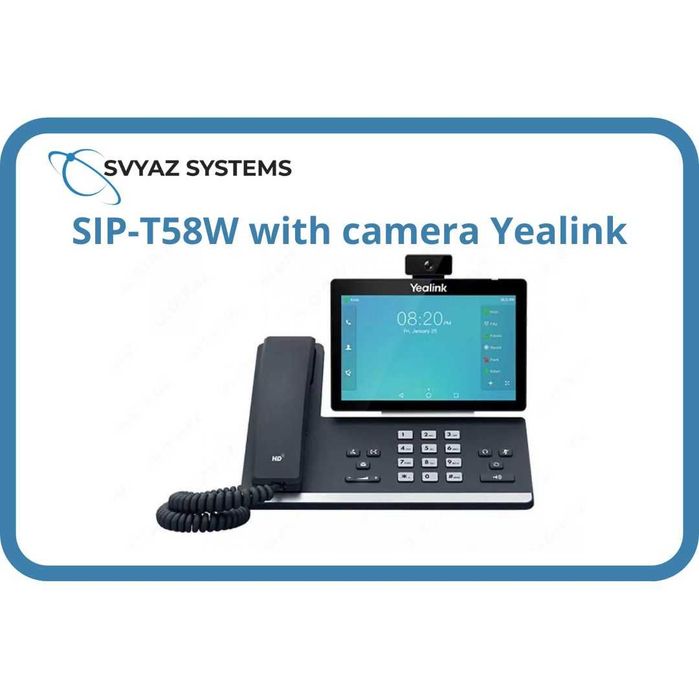 SIP-T58W with camera IP видео телефон Yealink