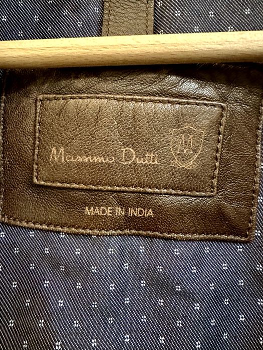 Ново мъжко яке от естествена кожа  Massimo Dutti