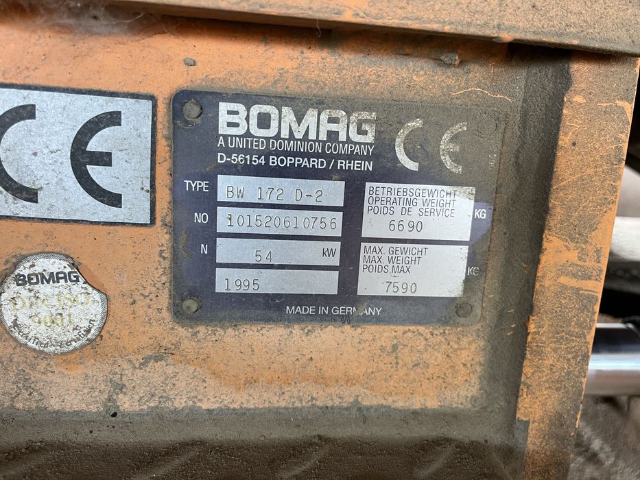 Cilindru compactor Bomag BW 172 D—2