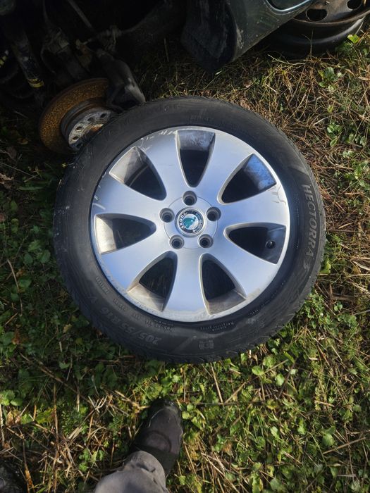 Jante aliaj 5x112 cu anvelope de vara 205/55 r16