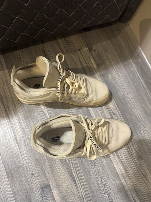jordan 4 off white sail обувки