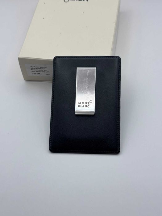 Оригинален Montblanc картодържач с клип за банкноти портфейл за карти