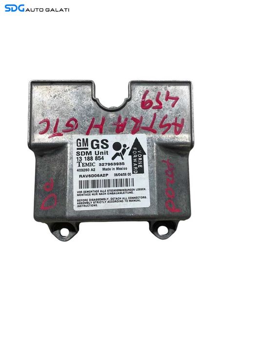 Unitate Modul Calculator Control Airbag Opel Tigra B 2004 - 2010 Cod 13188854 327963935 [L6498]