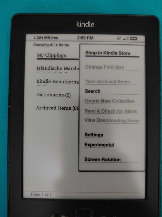 Amazon Kindle model D01100 tabletă de citit cărți