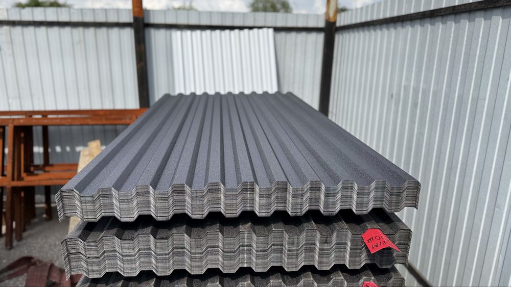 Профлист профнастил нс21 графит матовый