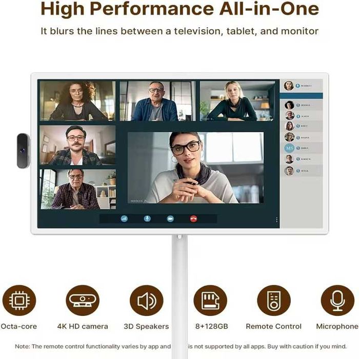 Портативный 21.5-32" Рулонный Сенсорный Экран TV Android 12