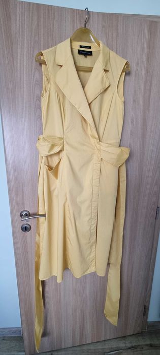 Лятна, жълта, дълга рокля