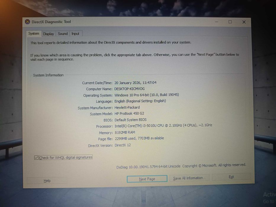 Laptop HP ProBook i3