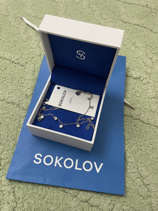 Колье чокер серебро соколов