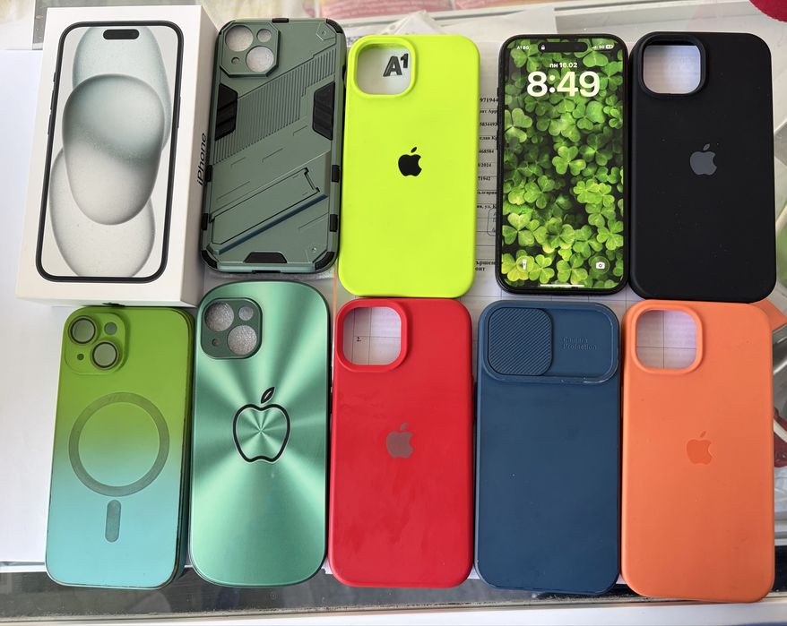 Iphone 15 black 128 GB с гаранция до август 2027