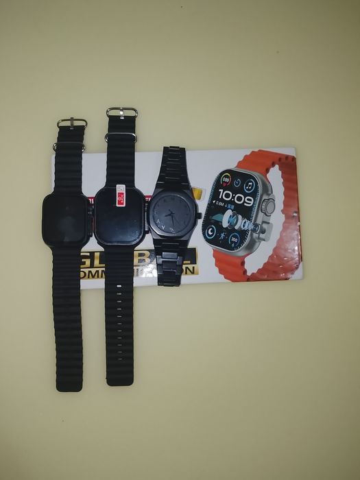 2+1  ikkita smart watch bitasi sim kartali bitta bonusiga qora soat