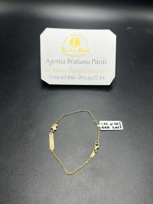 Bratara aur 14k 1,54 gr lungime 14cm cod 14392