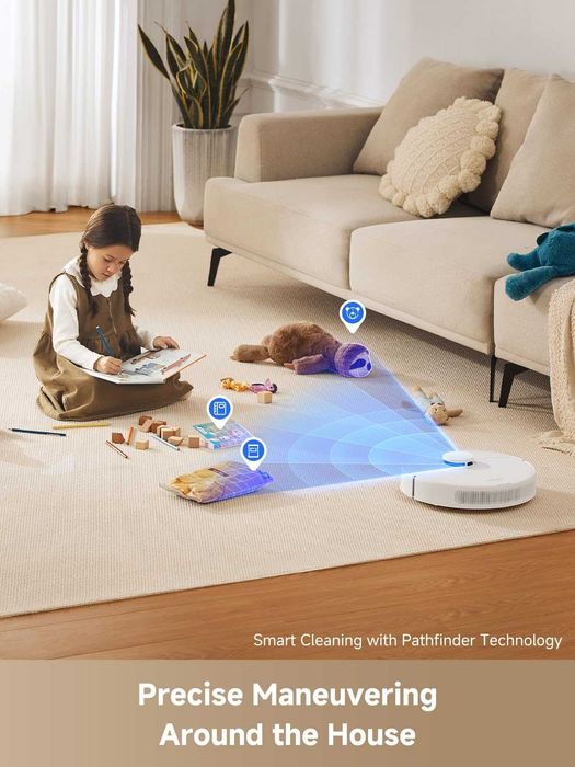 РОБОТ прахосмукачка Dreame D10 Plus Gen 2 6000Pa - КАТО НОВА
