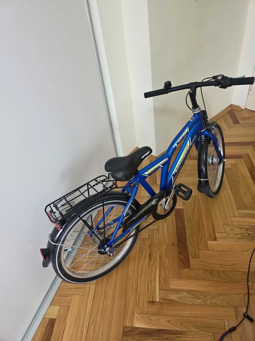Vând bicicletă copii Zündapp Yellow 2.0, roți 20 inch, culoare albastră, ca noua