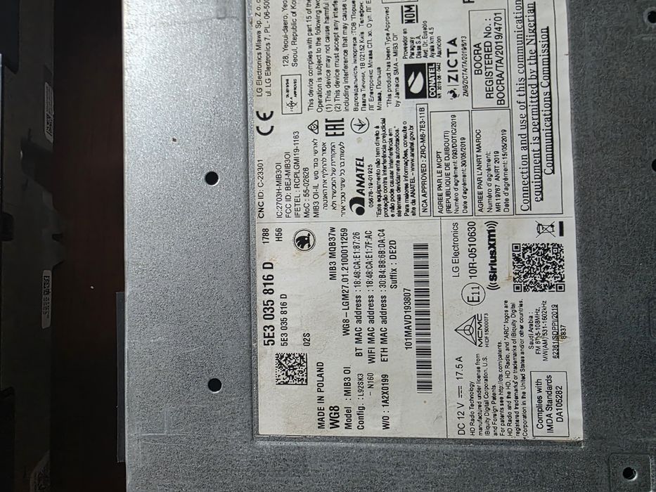 Navigatie originala skoda octavia 4 mib 3 gps