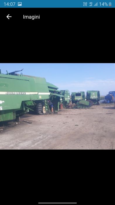 Dezmembram combine agricole john deere