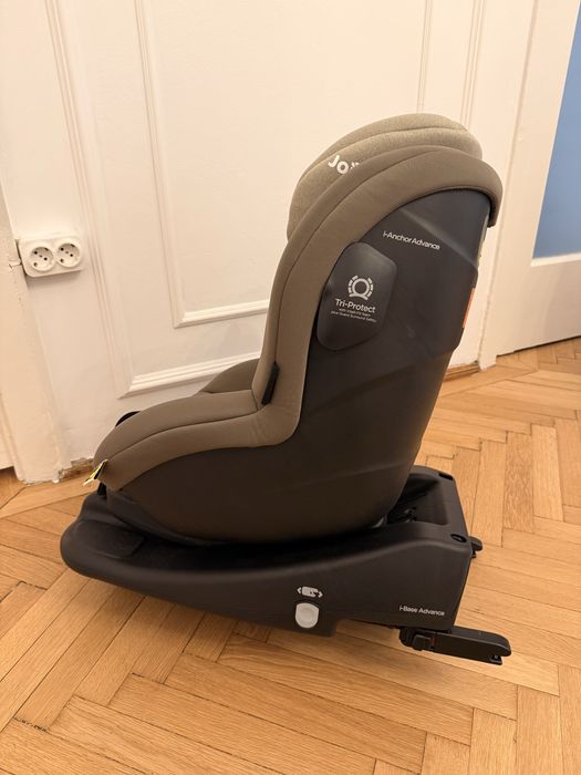 Scaun auto Joie I-Anchor Advance + baza isofix I-Base Advance, 40-105 cm, Wheat