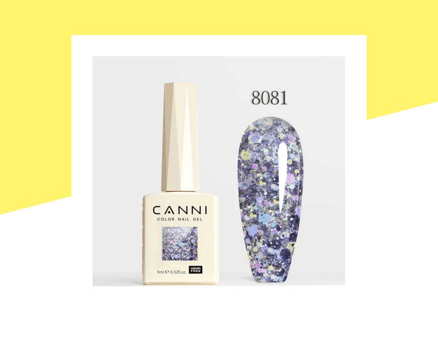 Професионален хипоалергенен гел лак серия „Glitz Flash“ CANNI – 9 мл.