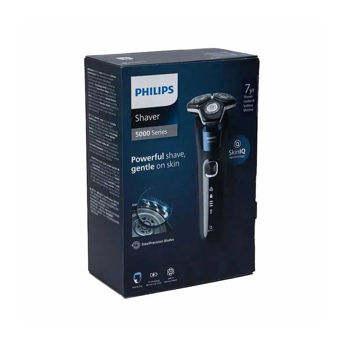 - электробритва Philips S5885/10 черная, синяя