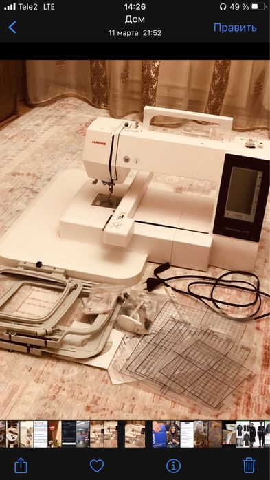 Продам вышивальную машинку Janome 500E б/у