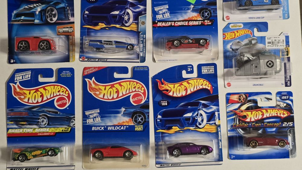 Colecție Hot Wheels 103 buc. — Treasure Hunt, Ferrari, Chase, erori de fabricație