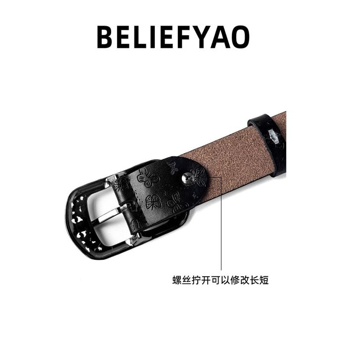 2025 новый кожаный оригинальный ретро-ремень с бабочкой, y2k