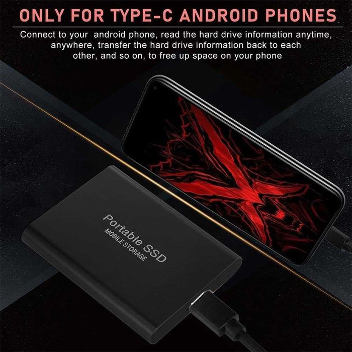 Външен диск 14TB SSD външен твърд диск USB-C USB 3.1