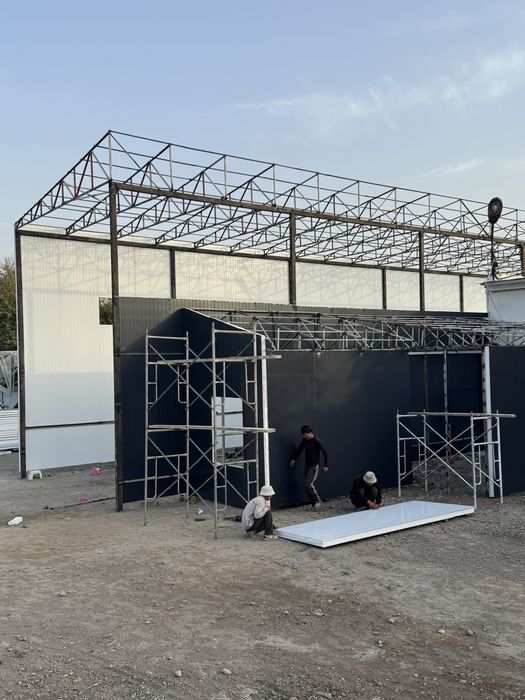 Konteyner profili yoki bozor ugolnigidan metal konstruksiya quramiz