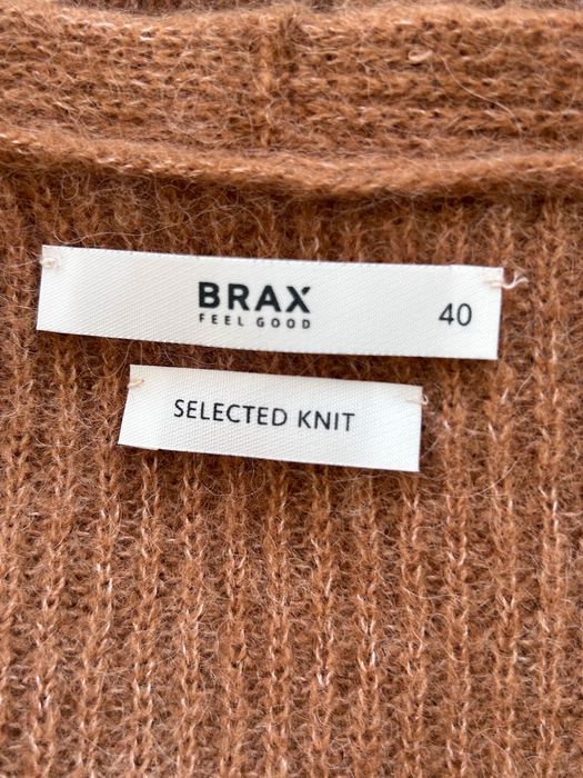 Brax страхотен вълнен пуловер във млечен шоколадов цвят