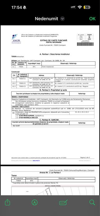 Se vinde casă cu teren ,Sat comisani ,preț in €