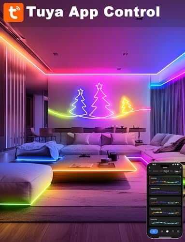 Smart Neon LED лента 10 м RGB IC с Alexa и Google