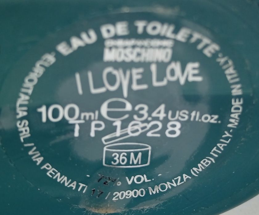 Туалетная вода Moschino I love love оригинал (Италия) 25 мл из 100 мл