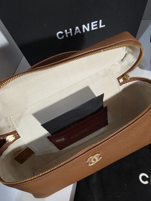 Дамска чанта Chanel Lunch Box 26C Brown