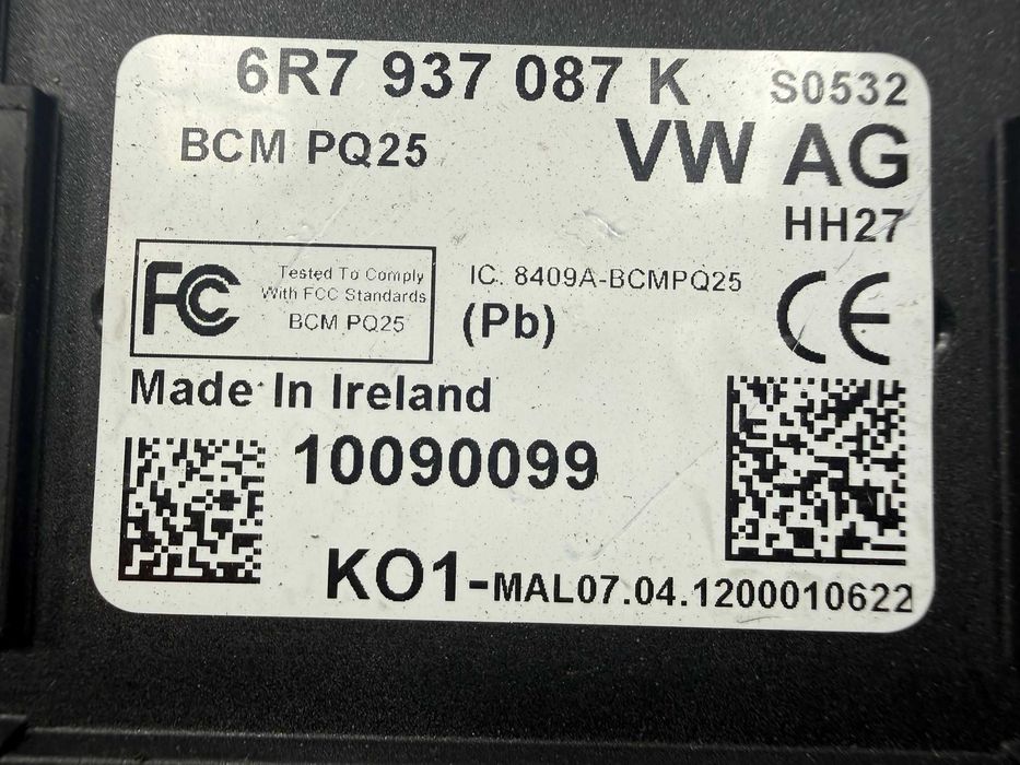Modul confort BCM Skoda Fabia Mk2 COD: 6R7937087K 2012 / [2007-2014] / (5B2)