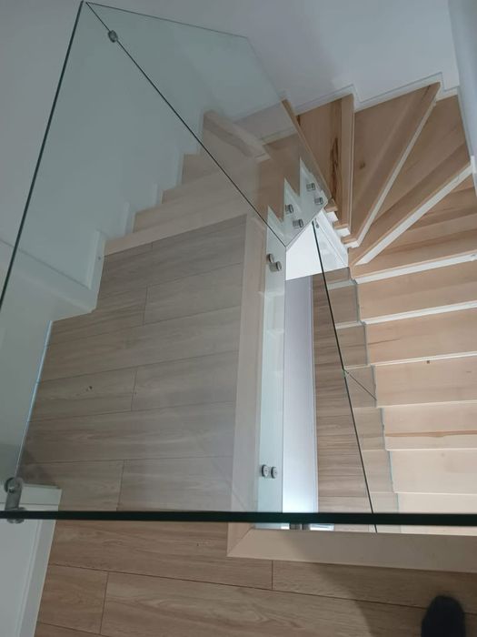 Balustrade din sticla si inox